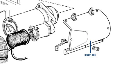 Starter Motor Heat Shield