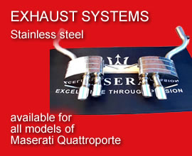 Stainless steel exhausts